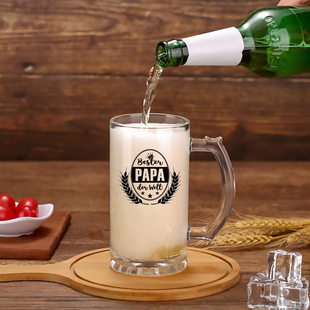 Thumbnail 6 de Bester Papa der Welt Bierkrug 0,5 l – Geschenkbox