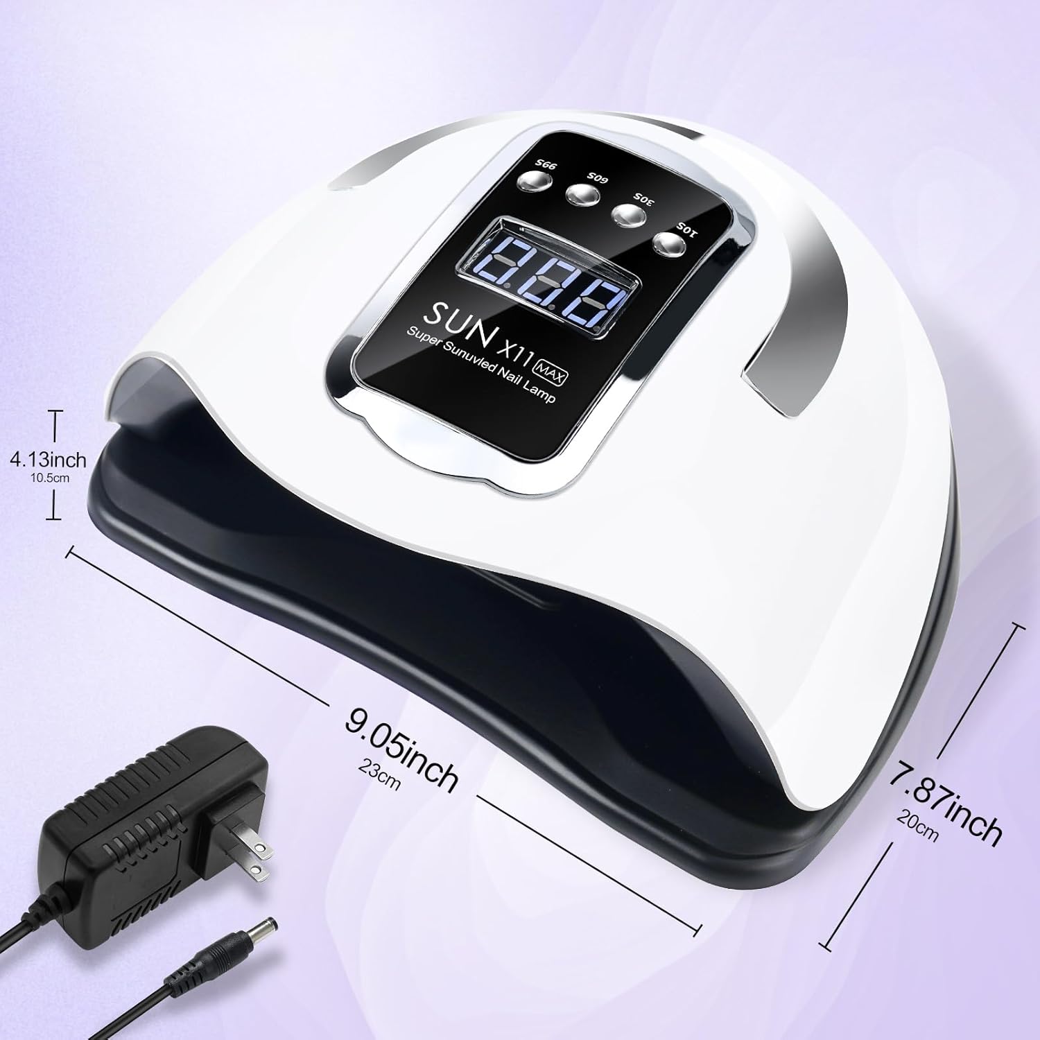 Thumbnail 6 de 320W UV-LED Nagellampe mit 66 LEDs, 4 Timer & Low-Heat-Modus (Nagelstudio & Zuhause)