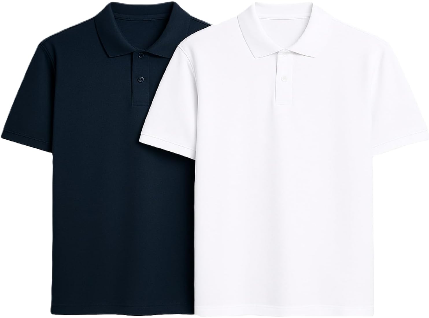 Detalle 2 de Marks & Spencer Ultimate-poloshirts voor heren, set van 2 met stretch