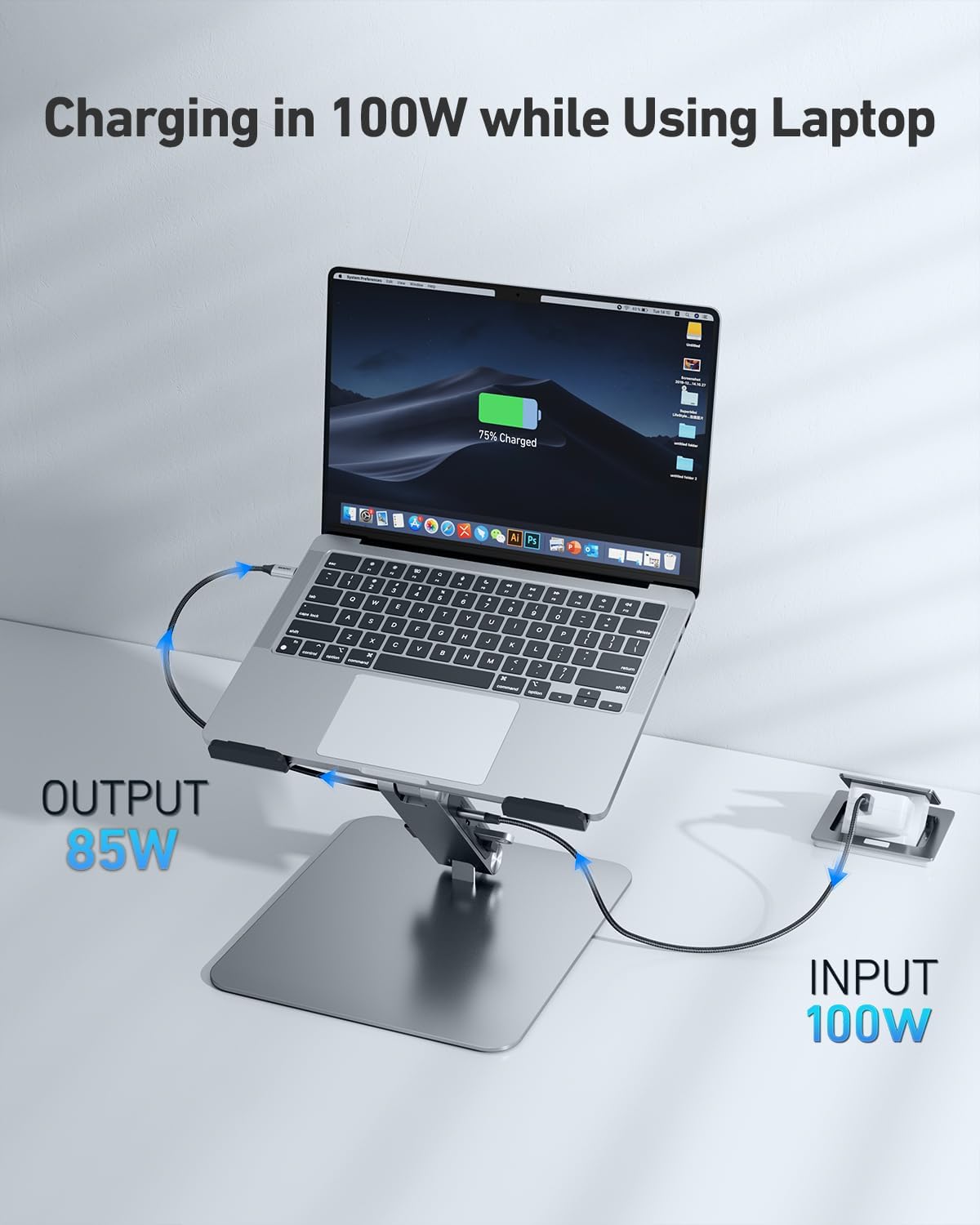 Thumbnail 4 de BENFEI Laptop Ständer mit 100W Power Delivery