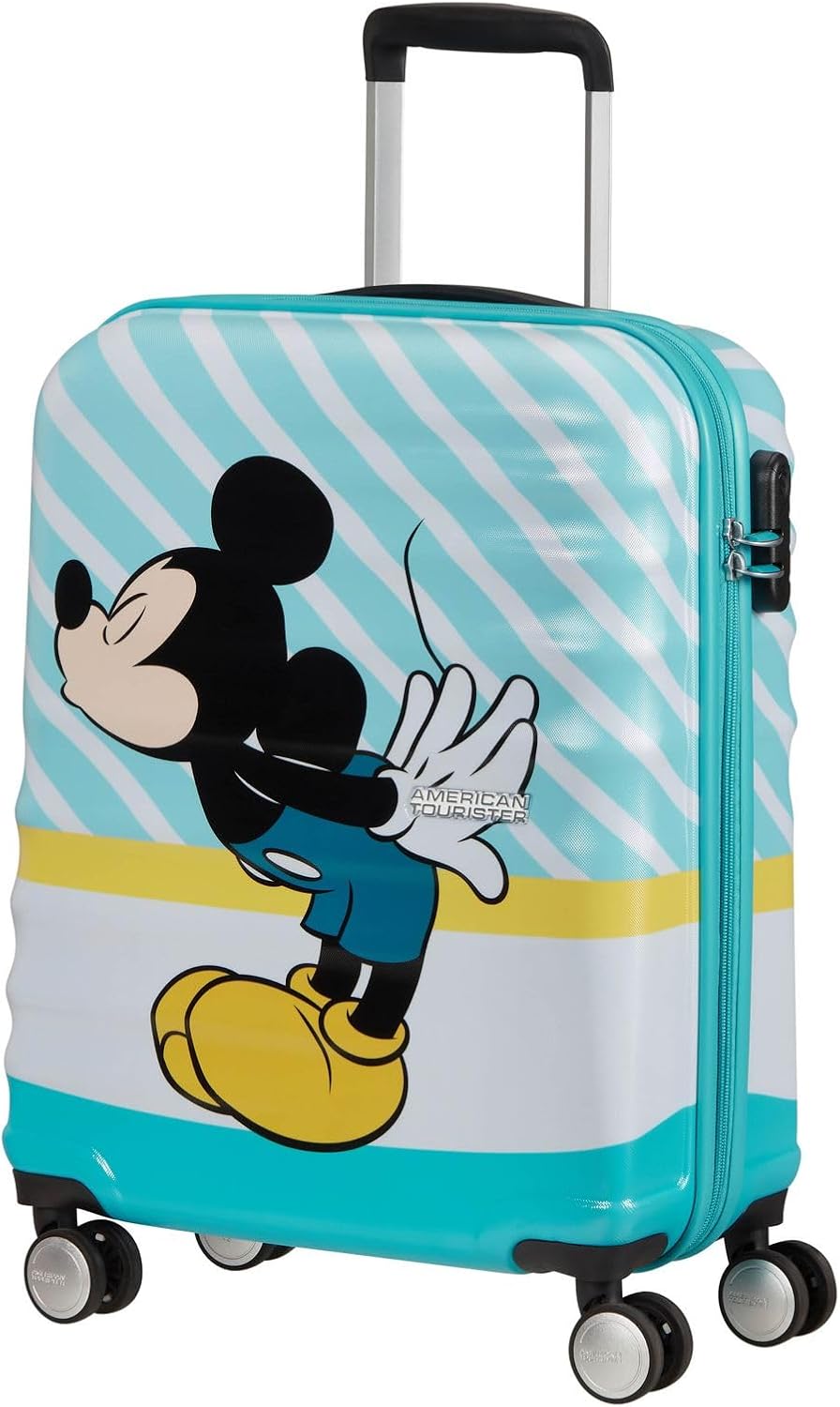 Thumbnail 1 de American Tourister Wavebreaker Disney Mickey Blue Kiss – walizka kabinowa 36 l