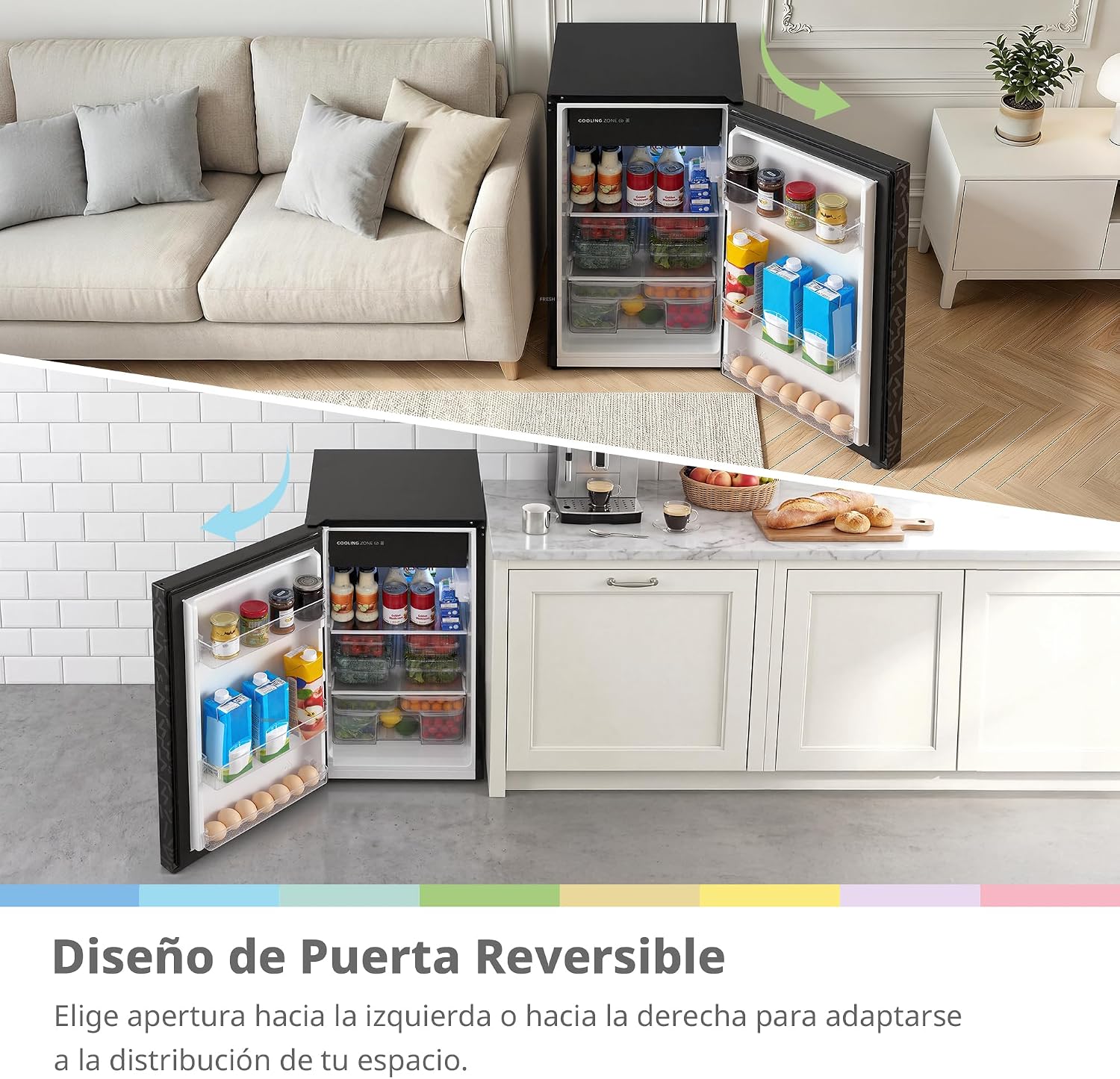 Thumbnail 6 de Comfee RCD92BF2EUY(E): Refrigerador compacto de 88 L para espacios pequeños