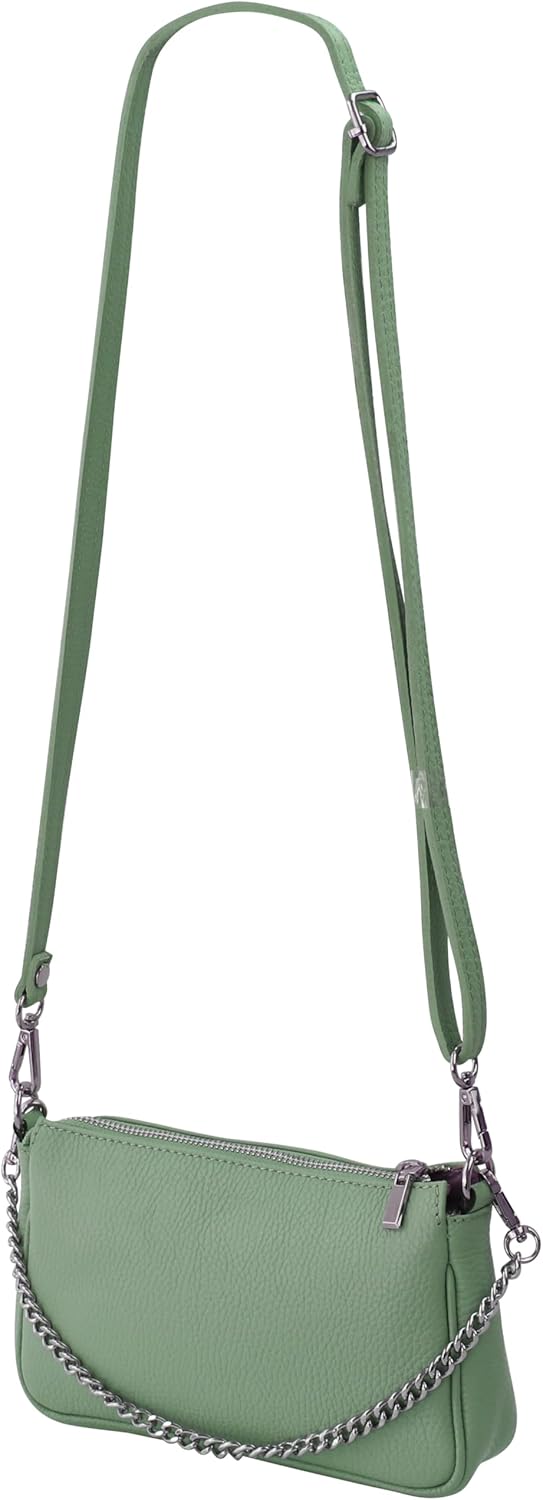 Thumbnail 3 de SH Leder Jennie G323 – Borsa a tracolla in vera pelle 23 x 13 cm, stile semplice e chic
