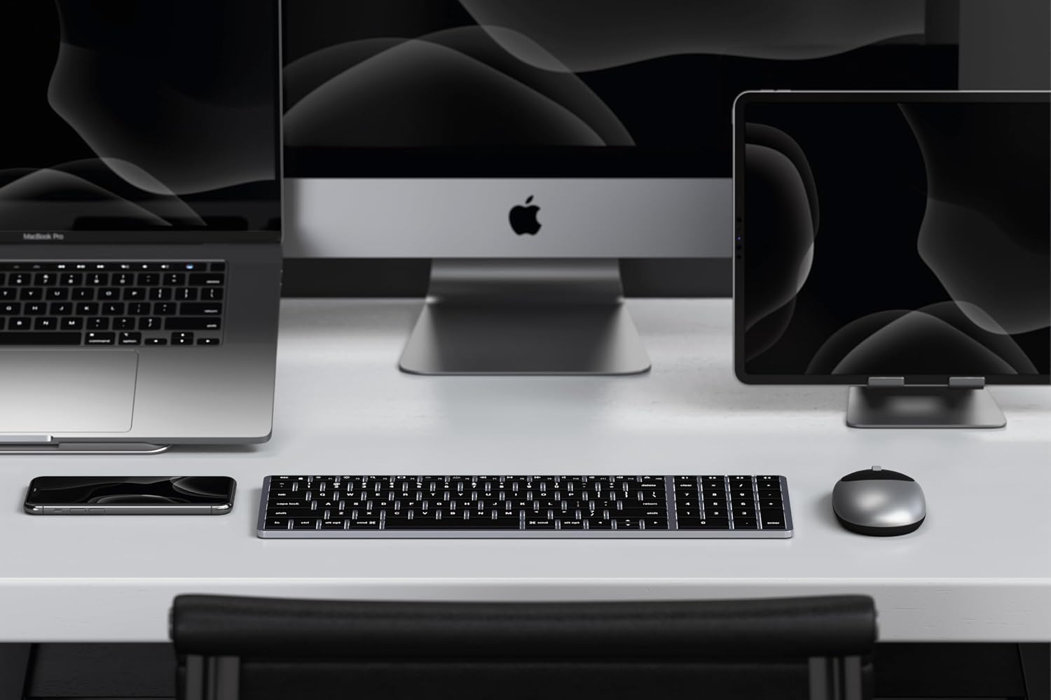 Thumbnail 6 de Satechi Clavier sans Fil Slim X2 Bluetooth QWERTY US rétroéclairé (gris) avec pavé numérique