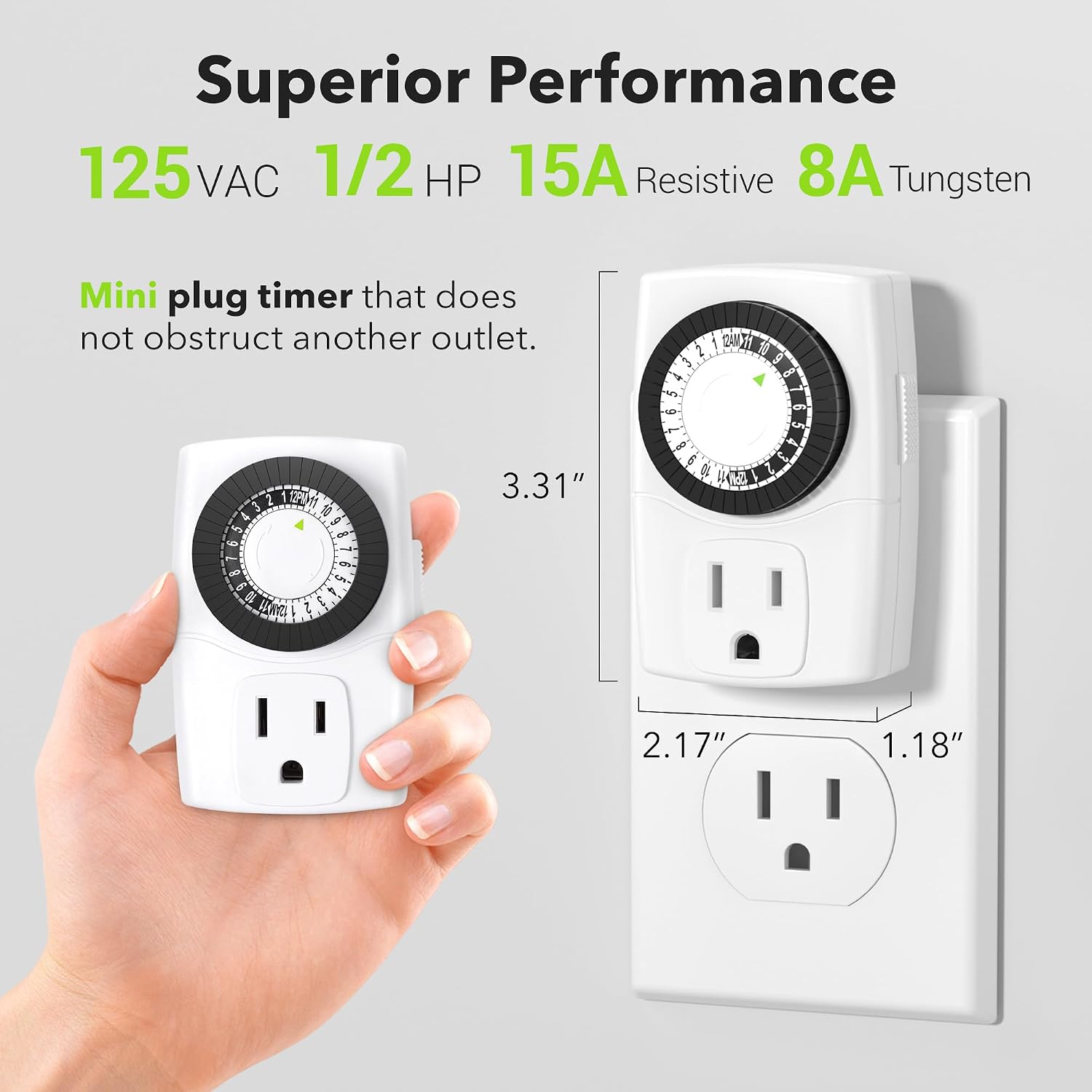 Detalle 2 de BN-LINK Indoor Mechanical Outlet Timer BND-60/U47
