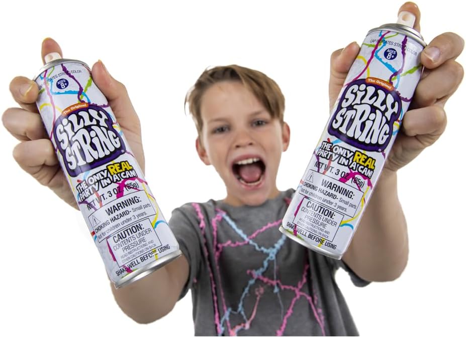 Detalle 2 de Silly String Original Party Pack, 12 Assorted-Color 3 oz Cans