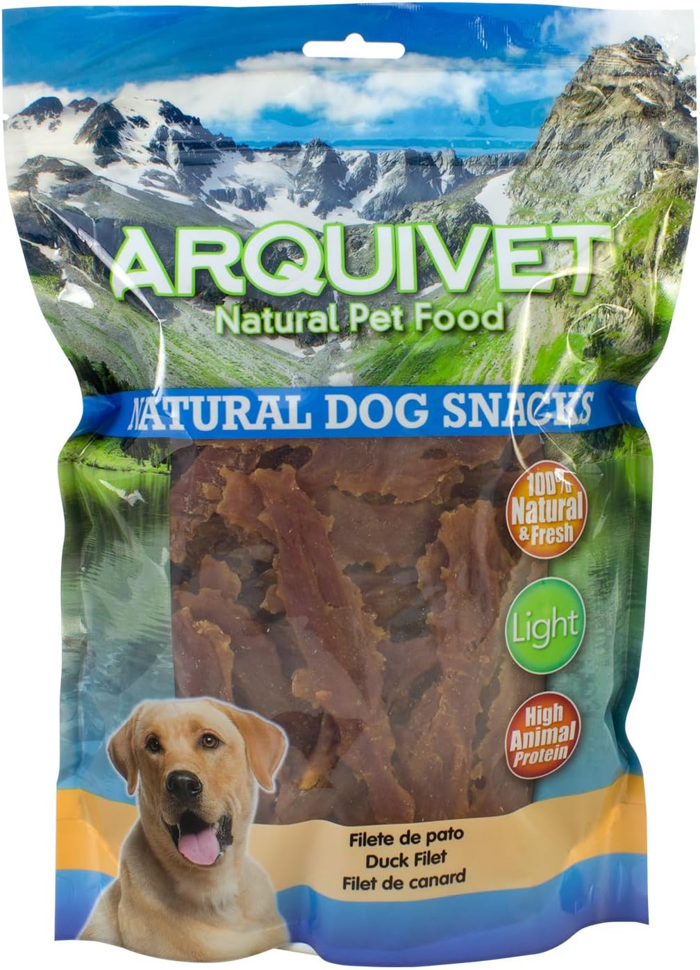 Detalle de Arquivet filete de pollo natural para perros (snacks, 1 kg)