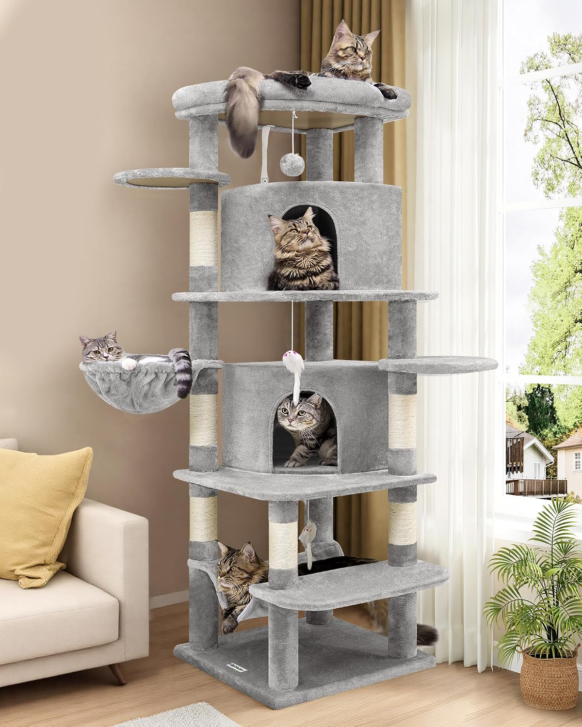 Detalle de Globlazer Kratzbaum Katzen Eckkratzbaum 90°