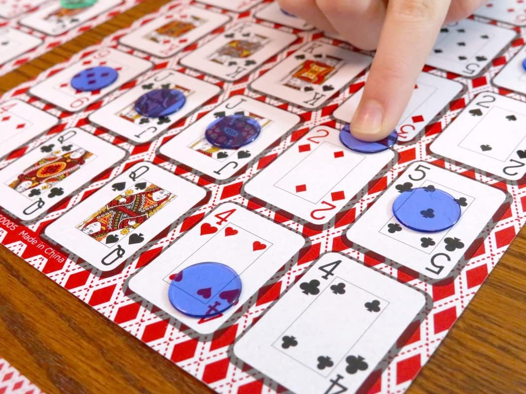 Detalle de Regal Games Poker Keeno Bulk Game Set (36 Double-Sided Boards, 600 Scoring Chips, Standard Deck) for Casino Night