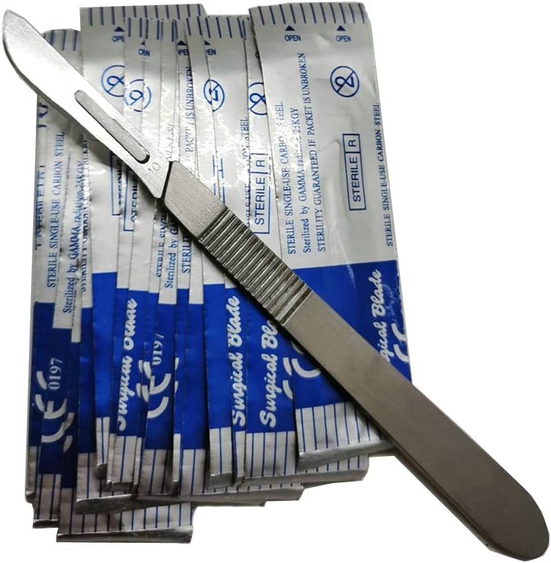 Detalle 2 de ABMRO Scalpel scalpelmes met 10 steriele #10-mesjes en #3-handgreep