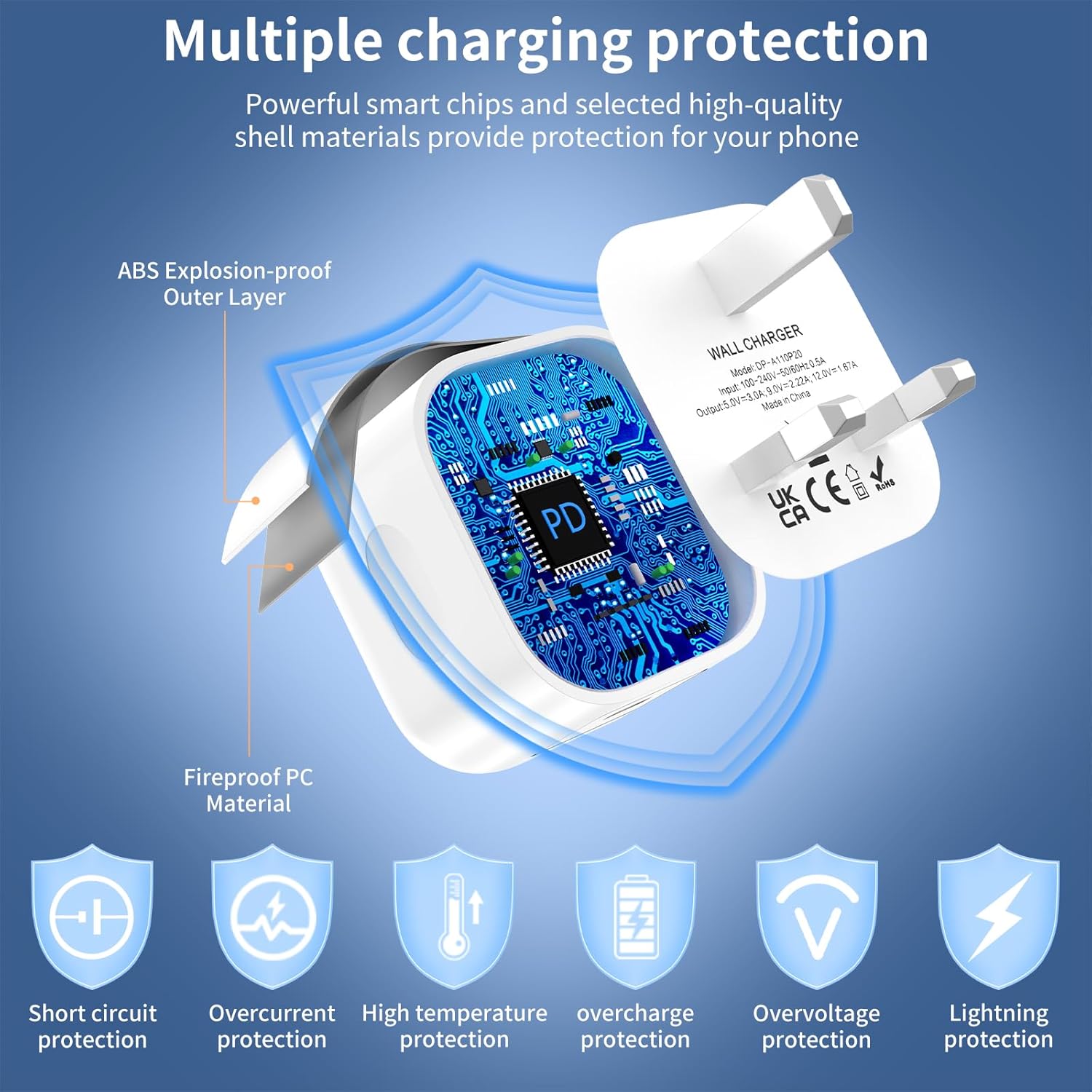 Thumbnail 3 de Apple iPhone 17 USB‑C 20W PD charger with 6ft cable