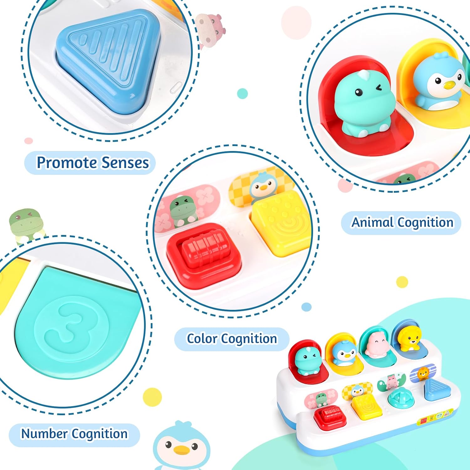 Thumbnail 3 de LZDMY Baby Pop Up Toys sensory fun