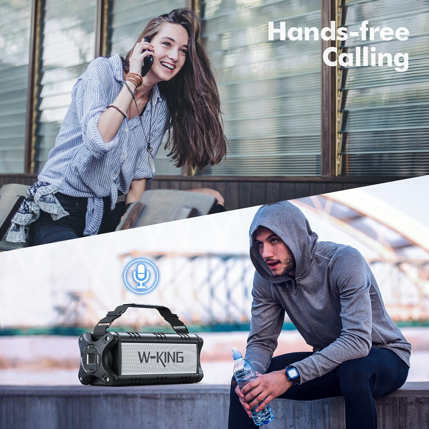 Thumbnail 5 de W-KING 90W Picco Cassa Bluetooth: potenza, resistenza IPX6 e soundstage stereo 100W