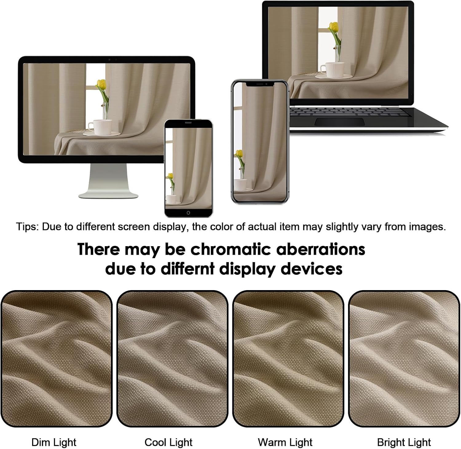 Thumbnail 5 de OWENIE Light-Filtering Curtains, 84-Inch