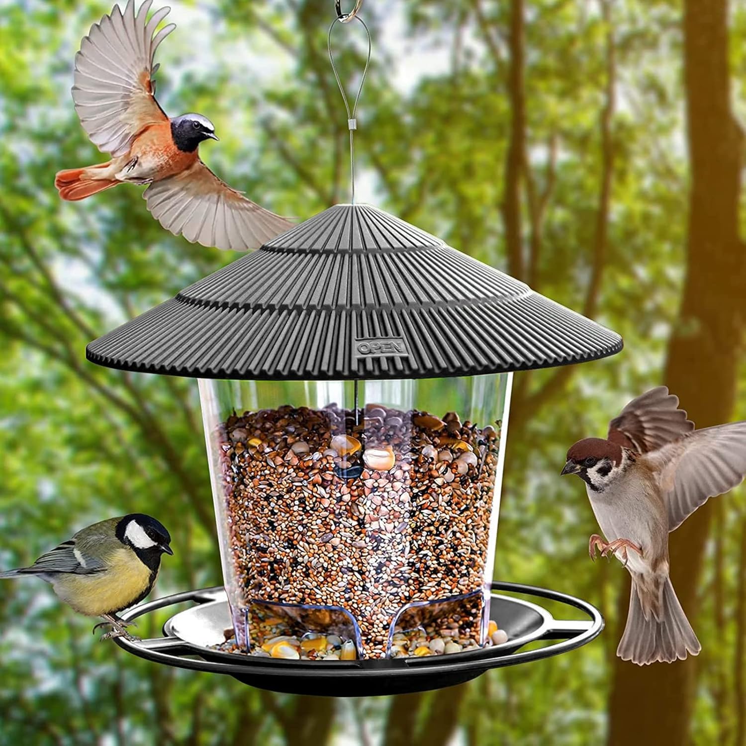 Thumbnail 6 de SANOTO Vogelfutterhaus: wetterfestes Futterhaus für Vögel