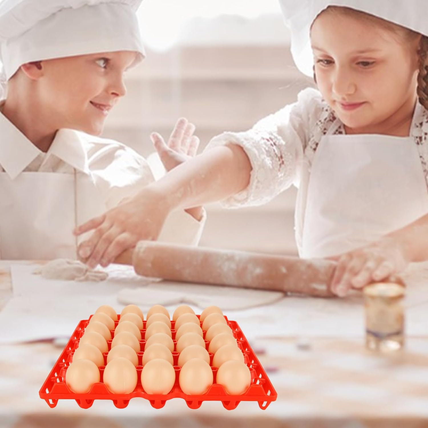 Detalle de ACXFOND Plastic Egg Trays, 30-Egg Capacity