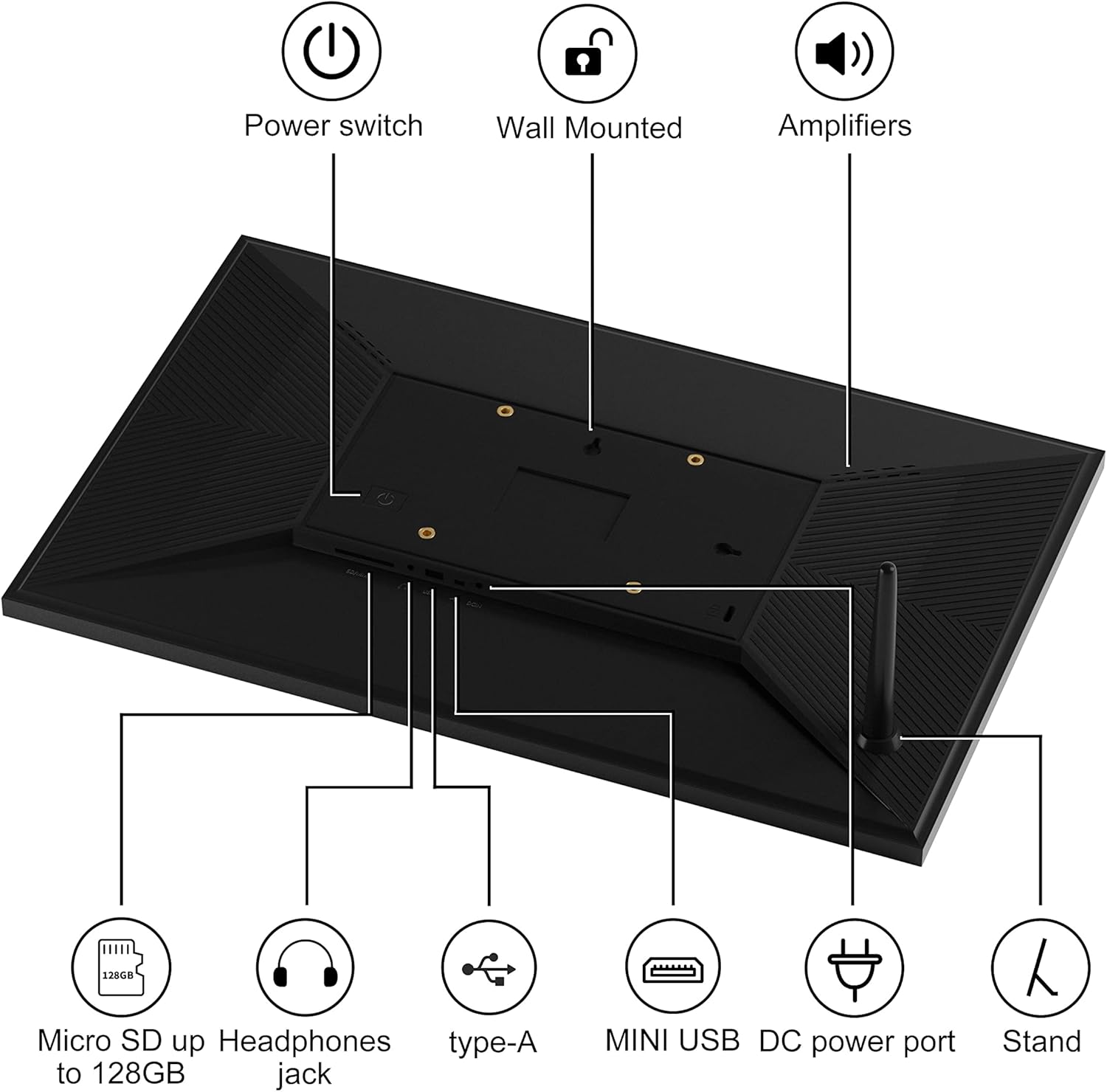 Thumbnail 4 de Frameo 15.6 Inch WiFi Digital Photo Frame (1366 x 768 HD) with 32GB Memory, Touch Screen & Auto Rotate