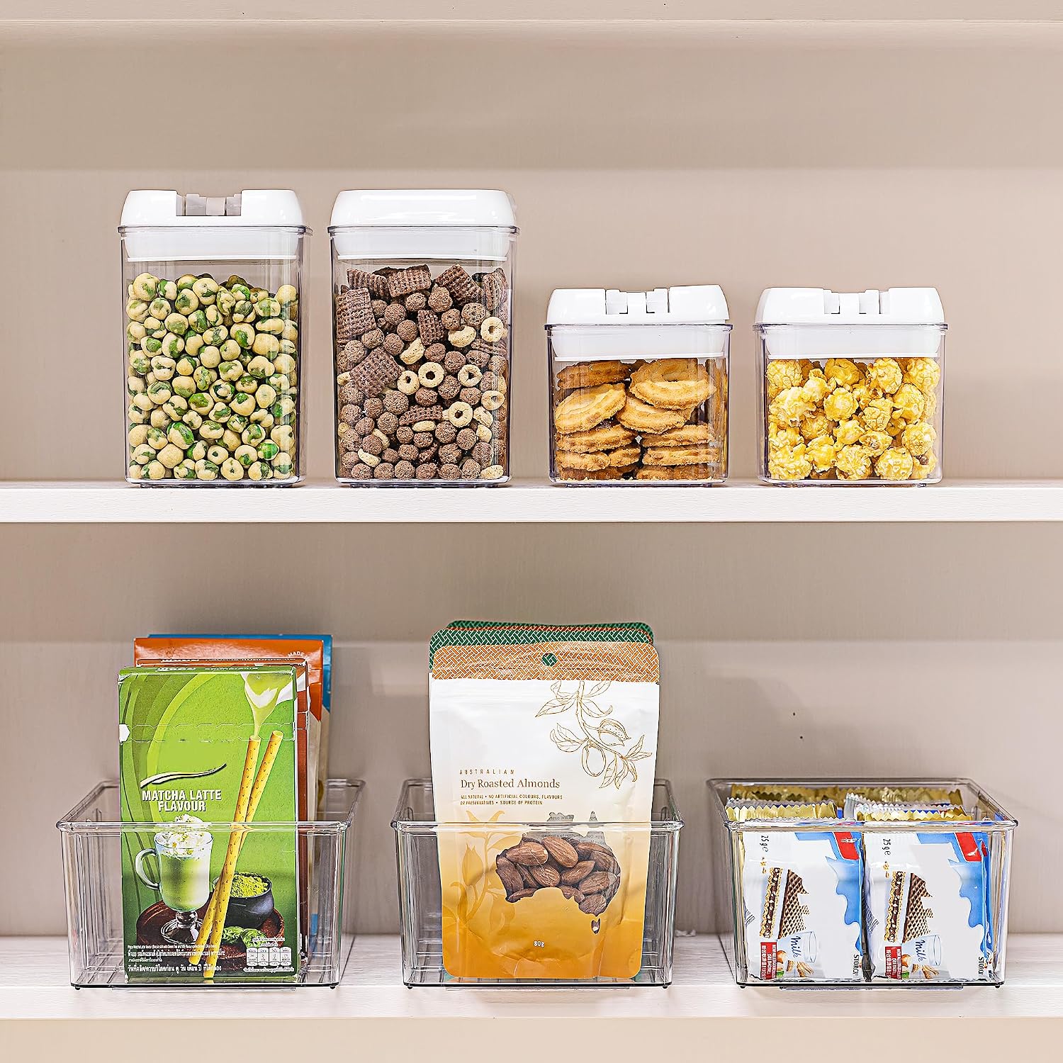 Detalle 1 de Vtopmart Kühlschrank Organizer 4 Fächer
