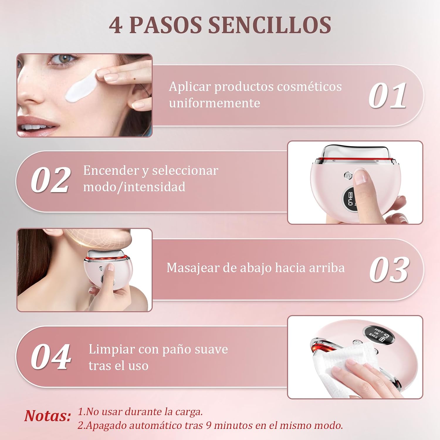 Thumbnail 6 de Masajeador Facial Antiarrugas 9 niveles EMS 45℃