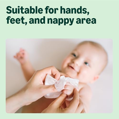 Detalle de By Amazon Fresh Baby Wipes — 1080 Wipes, 18 Packs of 60 (Plant-Based, Plastic-Free)