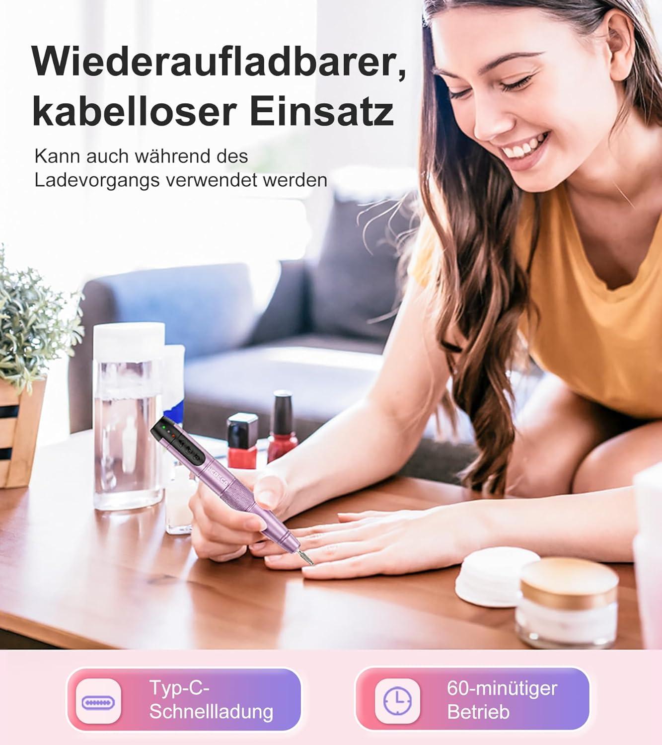 Thumbnail 3 de HEBECA Nagelfräser Set 12 in 1 akkubetrieben