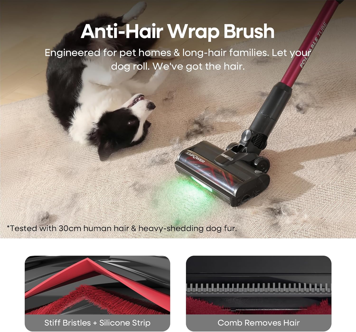 Thumbnail 3 de FAMIVAC FV3 Cordless Vacuum Cleaner: 60KPa power, 50min run time, foldable reach
