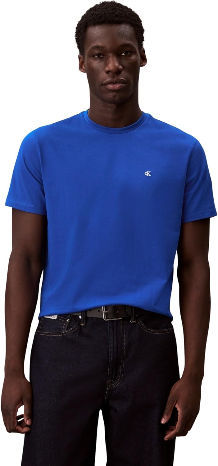 Thumbnail 5 de Calvin Klein Camiseta de manga corta hombre Classic Monogram tee de cuello redondo, rojo Red Pear (M)
