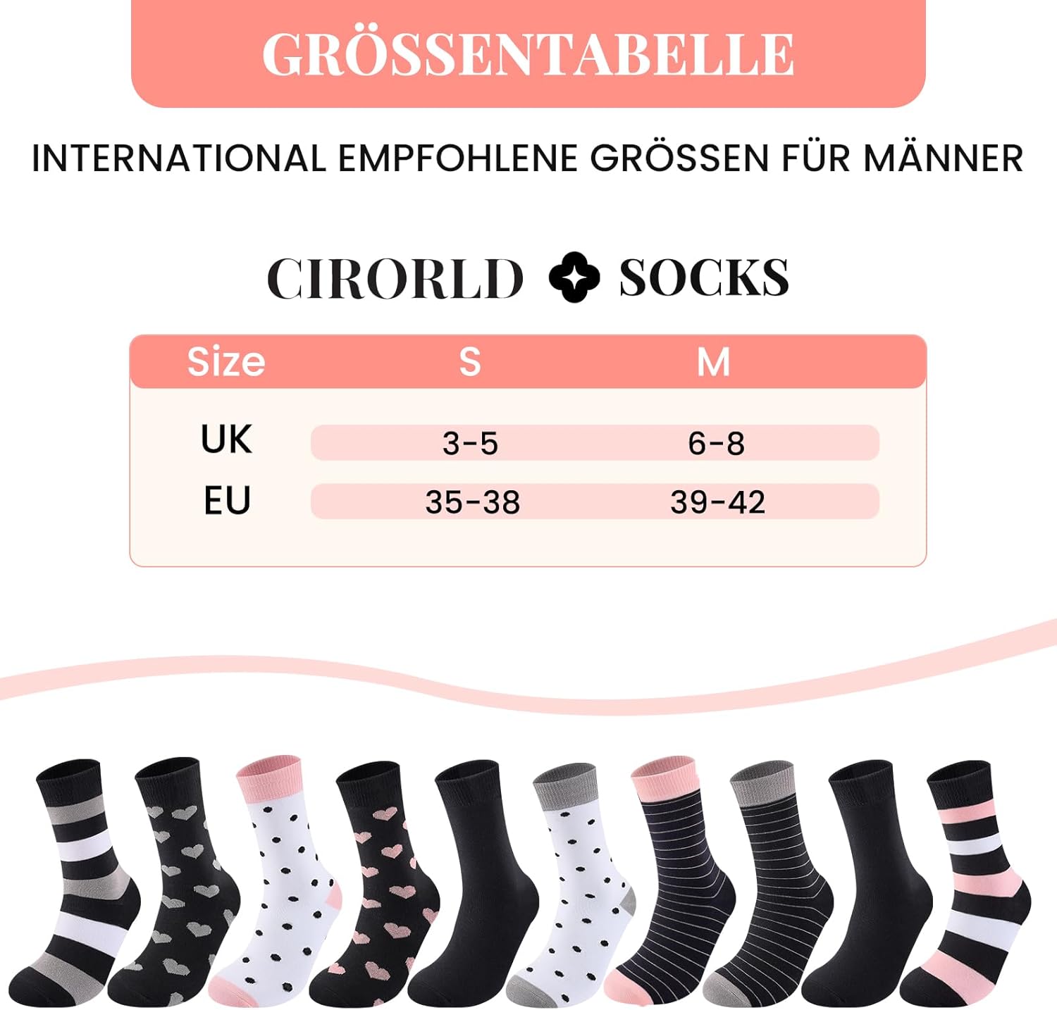 Thumbnail 6 de Cirorld Damen Socken 10 Paar 39-42