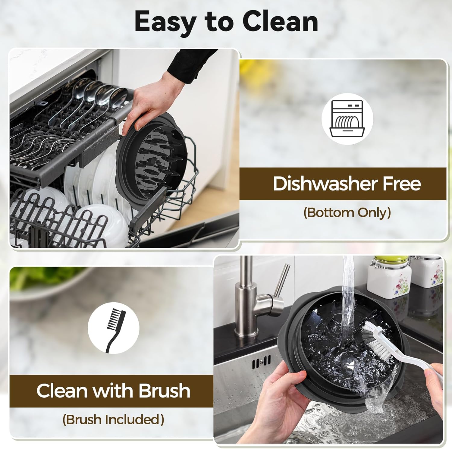Thumbnail 4 de Ukeetap 10" Pro Chicken Shredder Tool Twist Large: BPA-Free, Non-Slip Kitchen Helper