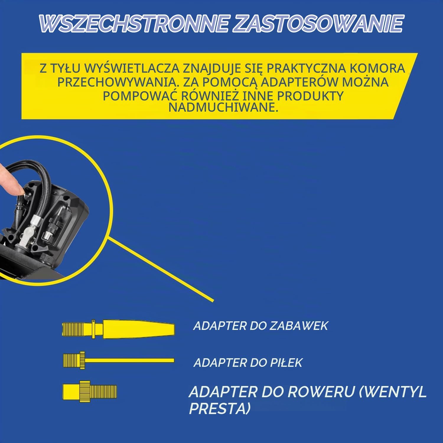 Detalle 2 de Michelin 92421 – pompka nożna z podwójnym cylindrem i cyfrowym wskaźnikiem