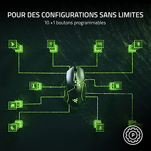 Detalle 2 de Razer Basilisk V3, souris gaming filaire avec 11 boutons et capteur Focus+ 26 000 DPI