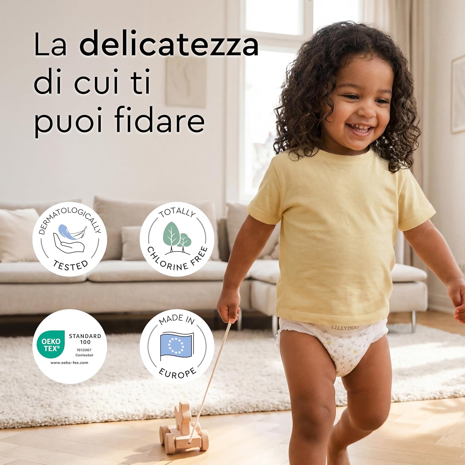 Detalle 2 de Pannolini a mutandina Lillydoo - Taglia 7 (15+ kg), 17 pezzi