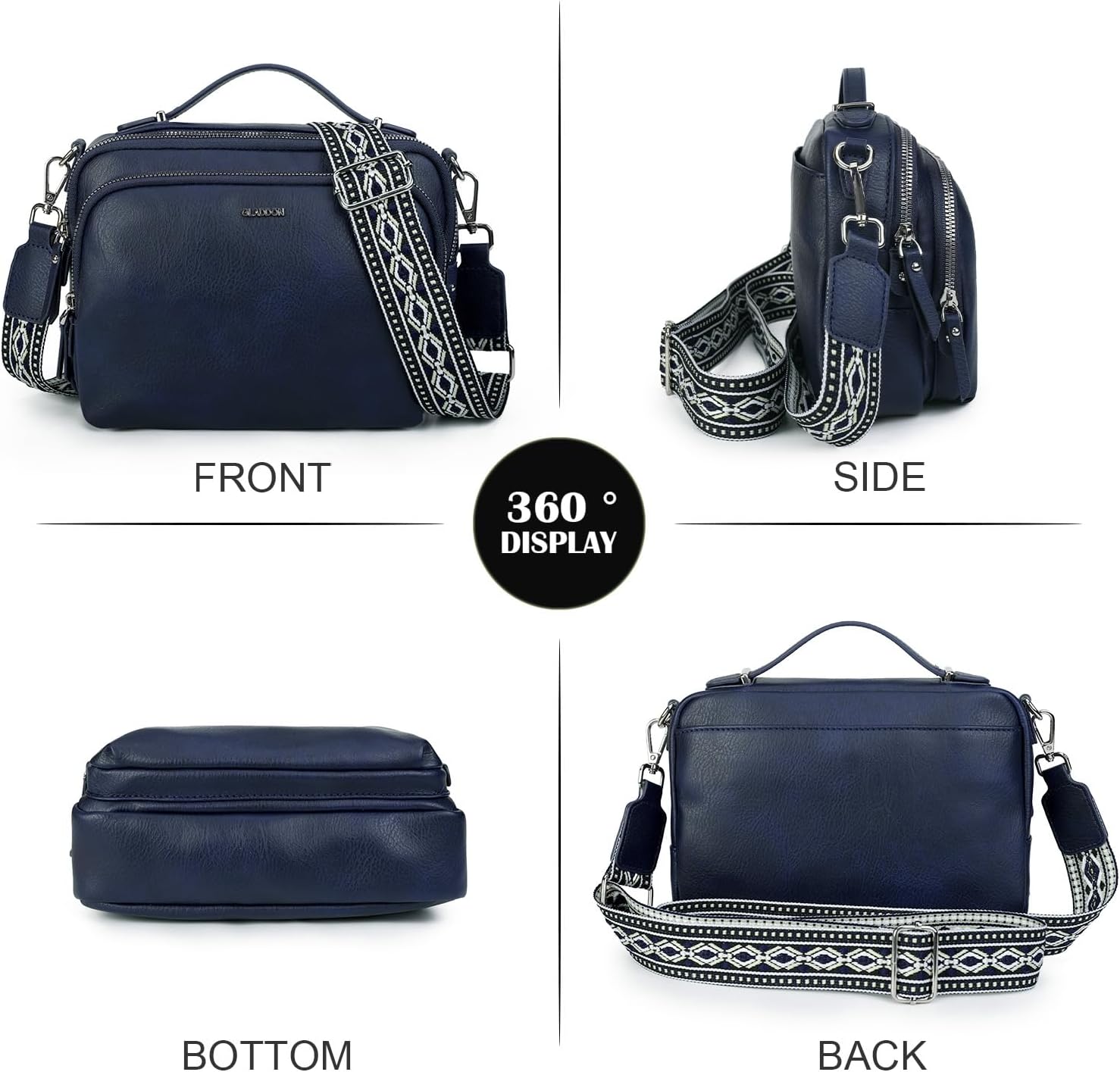 Detalle 2 de Gladdon borsa a tracolla donna 23,7 cm