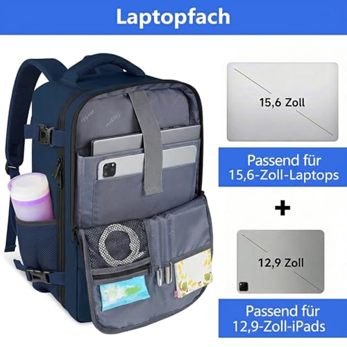 Thumbnail 3 de Taygeer Reise Rucksack 40x30x20 – Handgepäck 24 L, Laptopfach 15,6