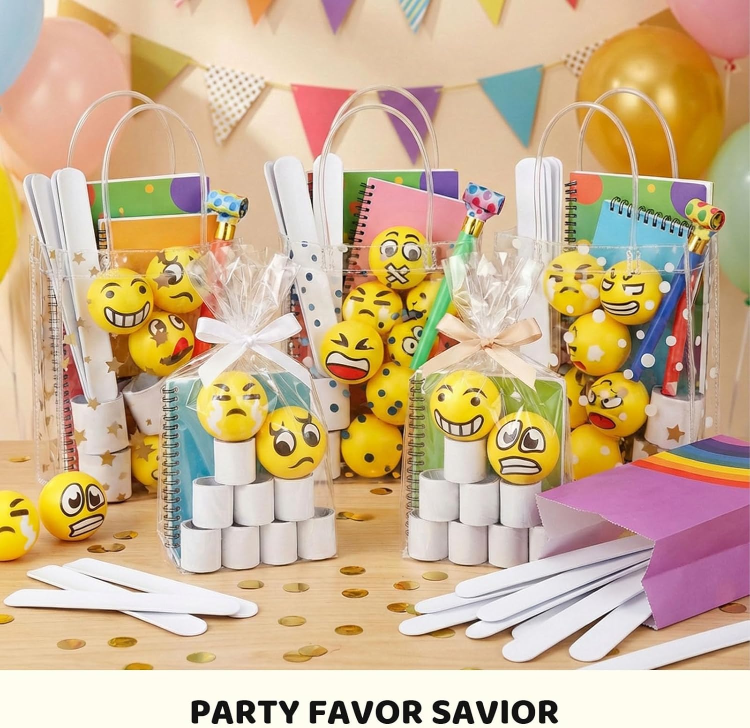 Detalle 2 de LovesTown HLT0369 White Slap Bracelets, 54-Piece DIY Party Favor Set