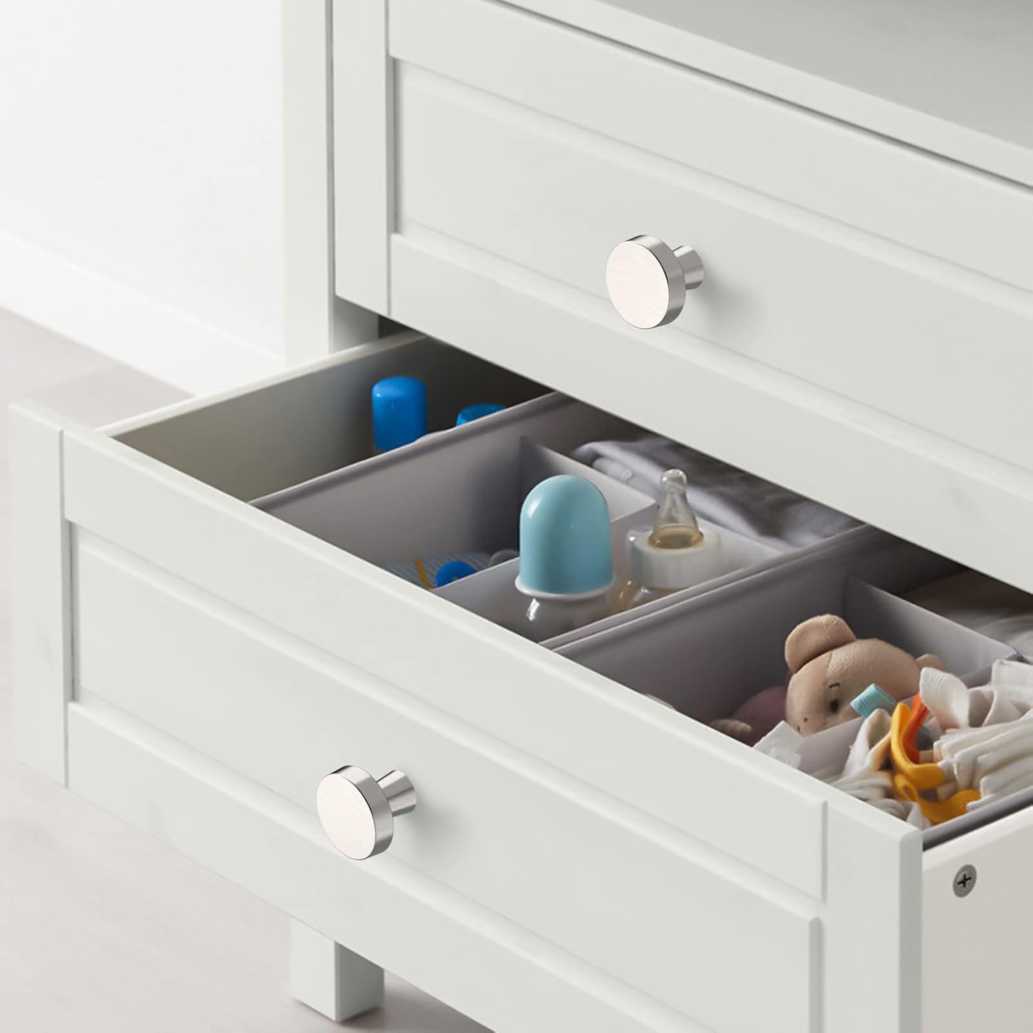 Detalle de Asidrama cabinet knobs, brushed satin nickel
