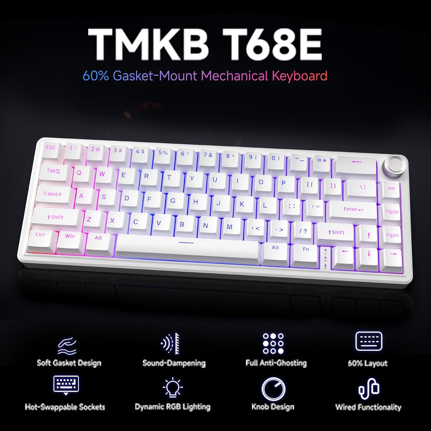 Thumbnail 1 de TMKB T68E Gaming Tastatur 66 Tasten ⌨