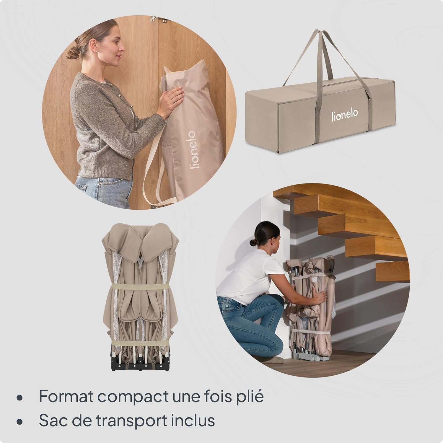 Thumbnail 5 de Lionelo Florence XL Easy Fold Parc pour bébé 180 x 200 cm – pliable, sans montage