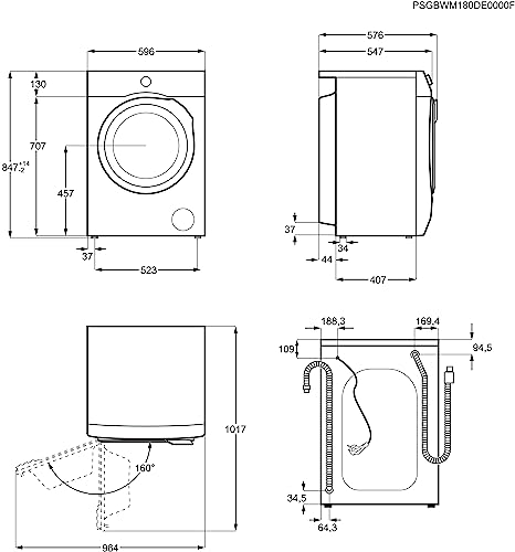 Thumbnail 9 de AEG Waschmaschine Serie 6000 8 kg mit ProSense Mengenautomatik – L6AMZ48FL