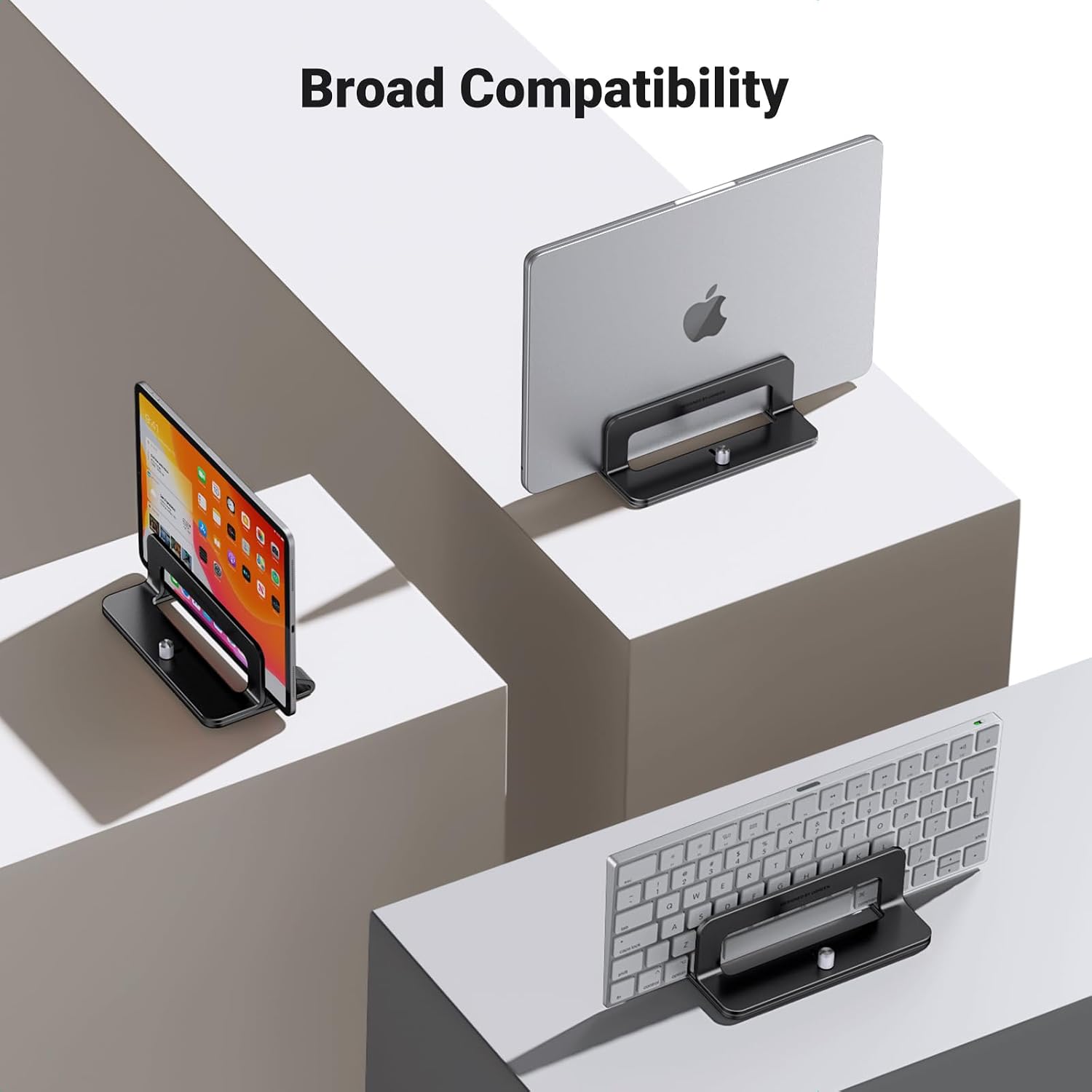 Detalle de UGREEN 25706 Vertical Laptop Stand, Adjustable Aluminium Desk Holder
