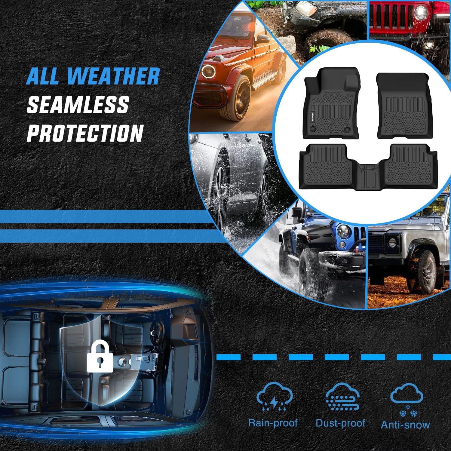 Thumbnail 4 de Nilight TPE Floor Mats 2021-2025
