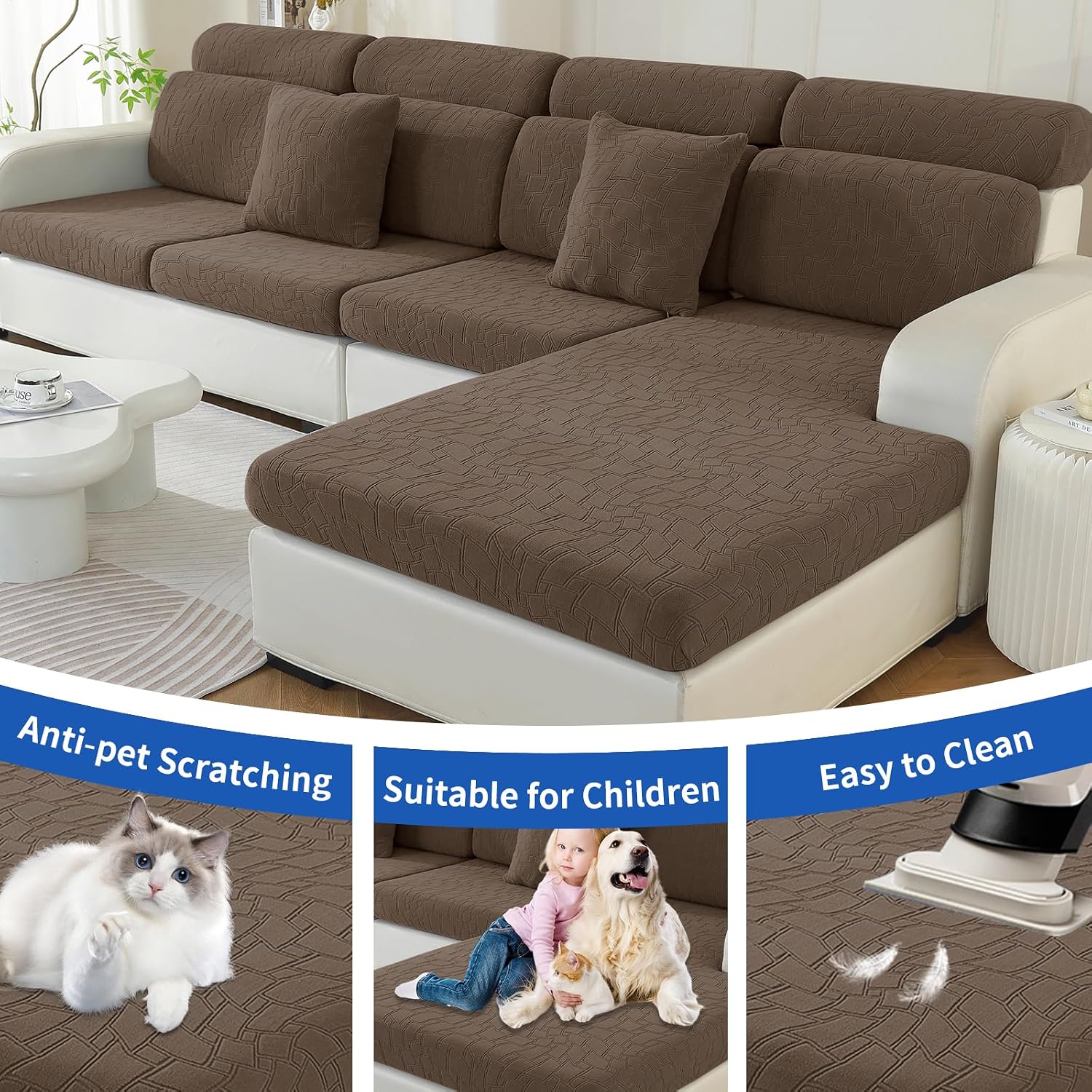 Thumbnail 6 de Ystyle Housse Assise Canapé Universelle 1 Place
