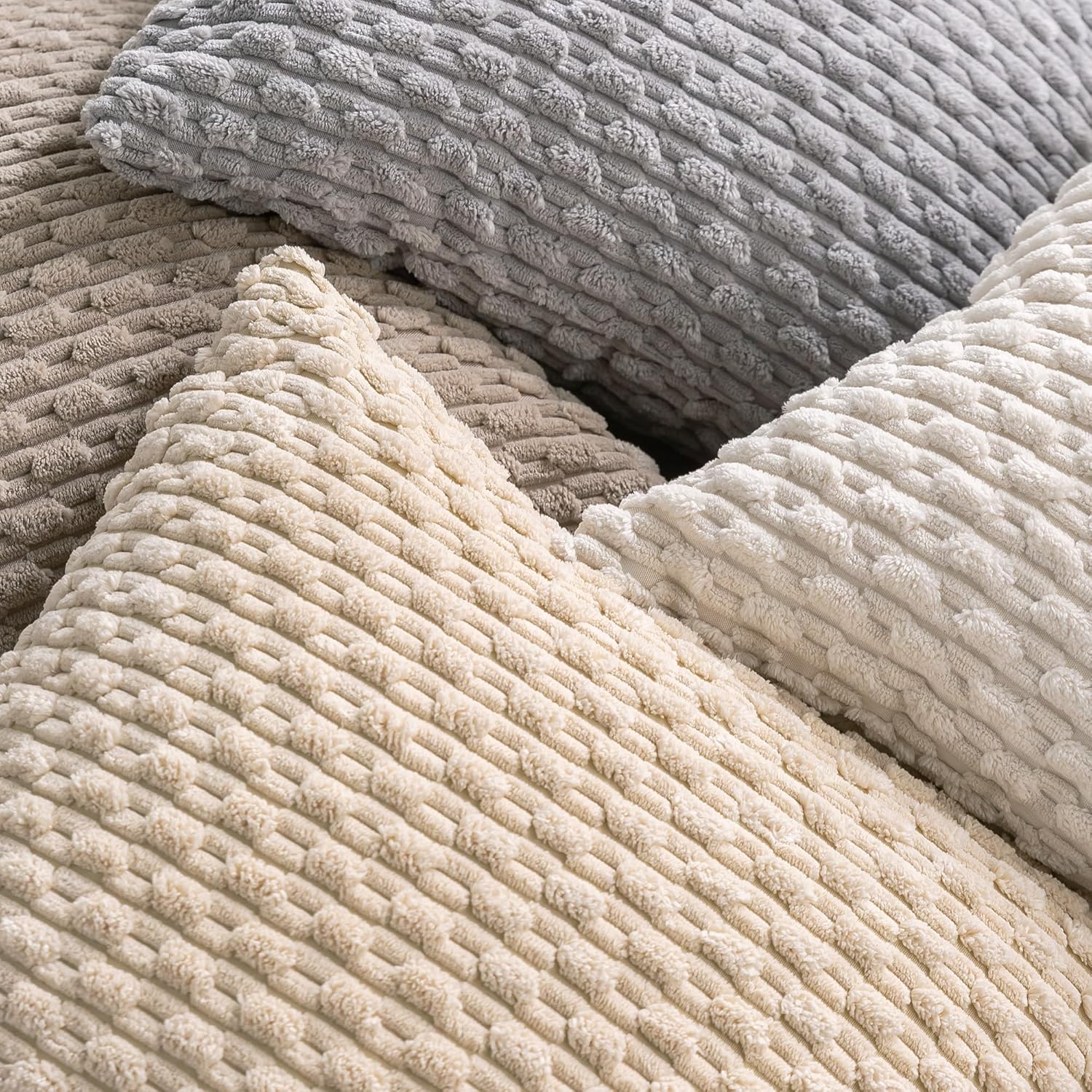 Thumbnail 3 de Cozoomy 4-Piece Corduroy Pillow Set ⚙