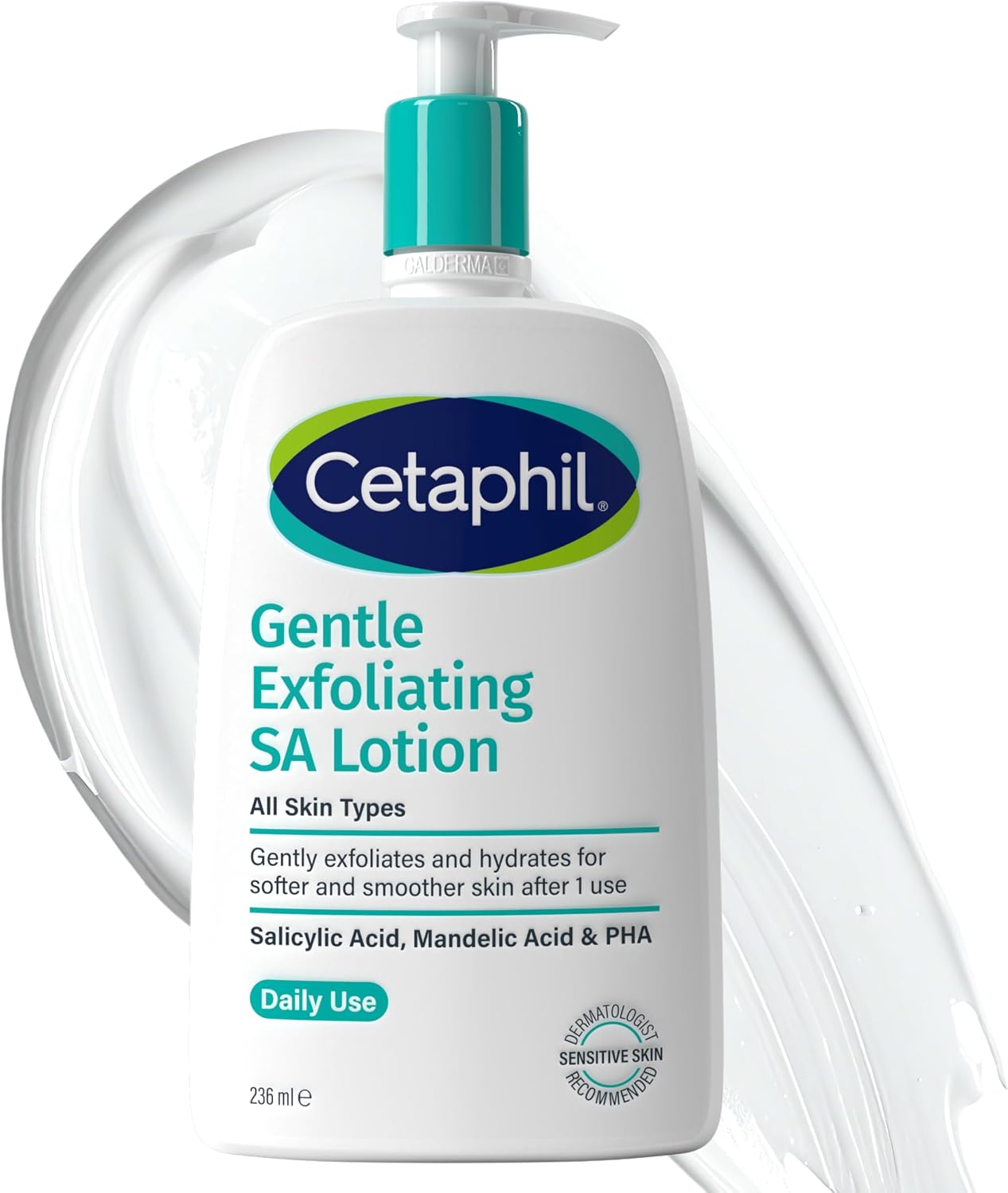 Detalle de Cetaphil Gentle Exfoliating Salicylic Acid Lotion (SA) – face cream & body moisturiser for dry, rough & bumpy skin, 236ml
