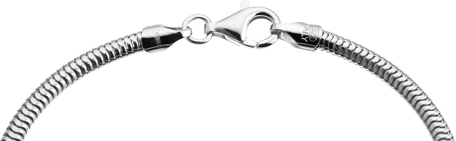 Thumbnail 1 de QUADRI Bracciale in Argento 925 Snake 20 cm × 5 mm – Made in Italy, confezione regalo inclusa