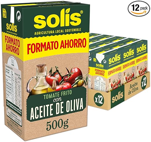 Solis Salsa de Tomate COMBI OLIVA 12x500g 🍅