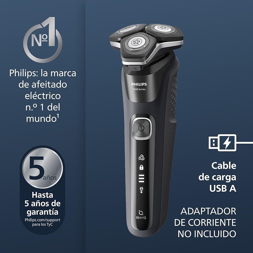 Thumbnail 1 de Philips Serie 5000 Afeitadora Hombre 🧔, 45 cuchillas, Recargable