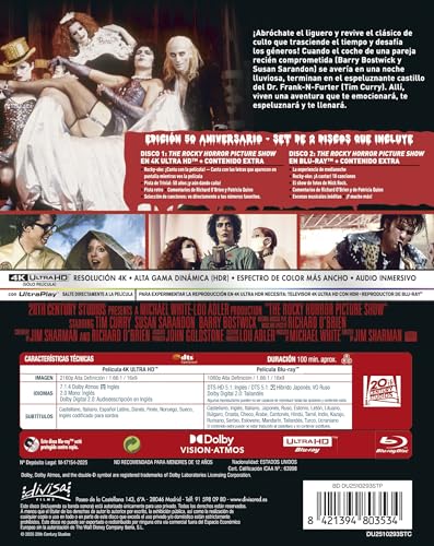 Thumbnail 1 de The Rocky Horror Picture Show (Steelbook) 4K UHD + Blu-ray – Jim Sharman (1975) | Divisa Films