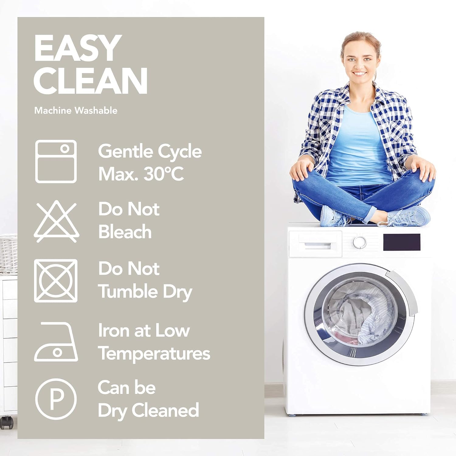 Thumbnail 6 de Deconovo Thermovorhang blickdicht mit Kräuselband, 2er-Set (138x140 cm), Creme