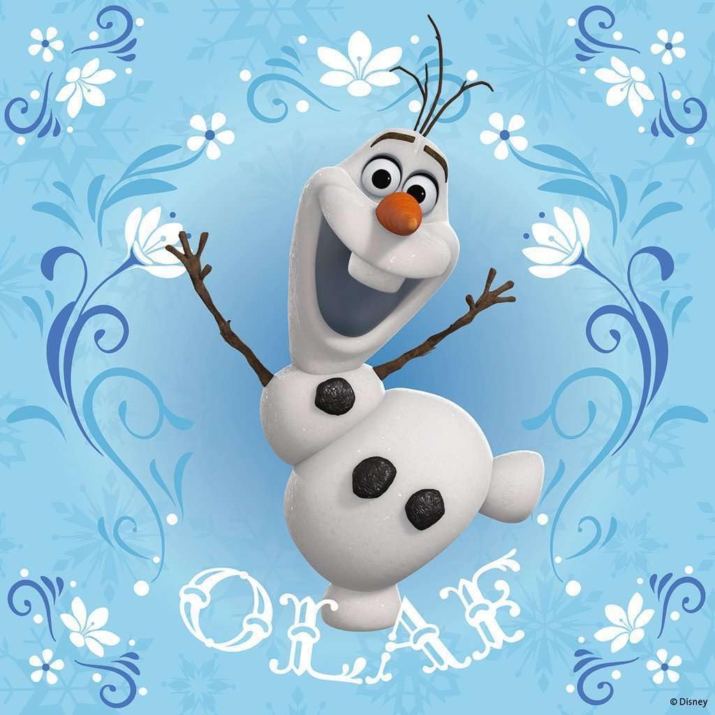 Detalle 2 de Ravensburger Kinderpuzzle 09269 „Elsa, Anna & Olaf“ – Disney Frozen, 3x49 Teile für Kinder ab 5 Jahren